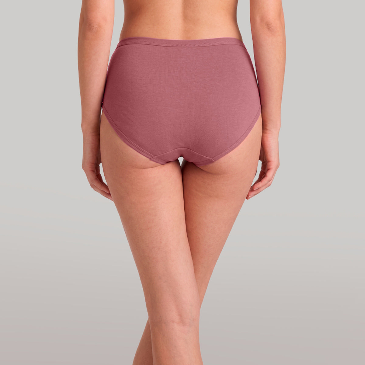 PO3 Mid Rise 100% Cotton Hipster Panty with Inner Elastic NYP451 Lt Blue, Black, W Mauve