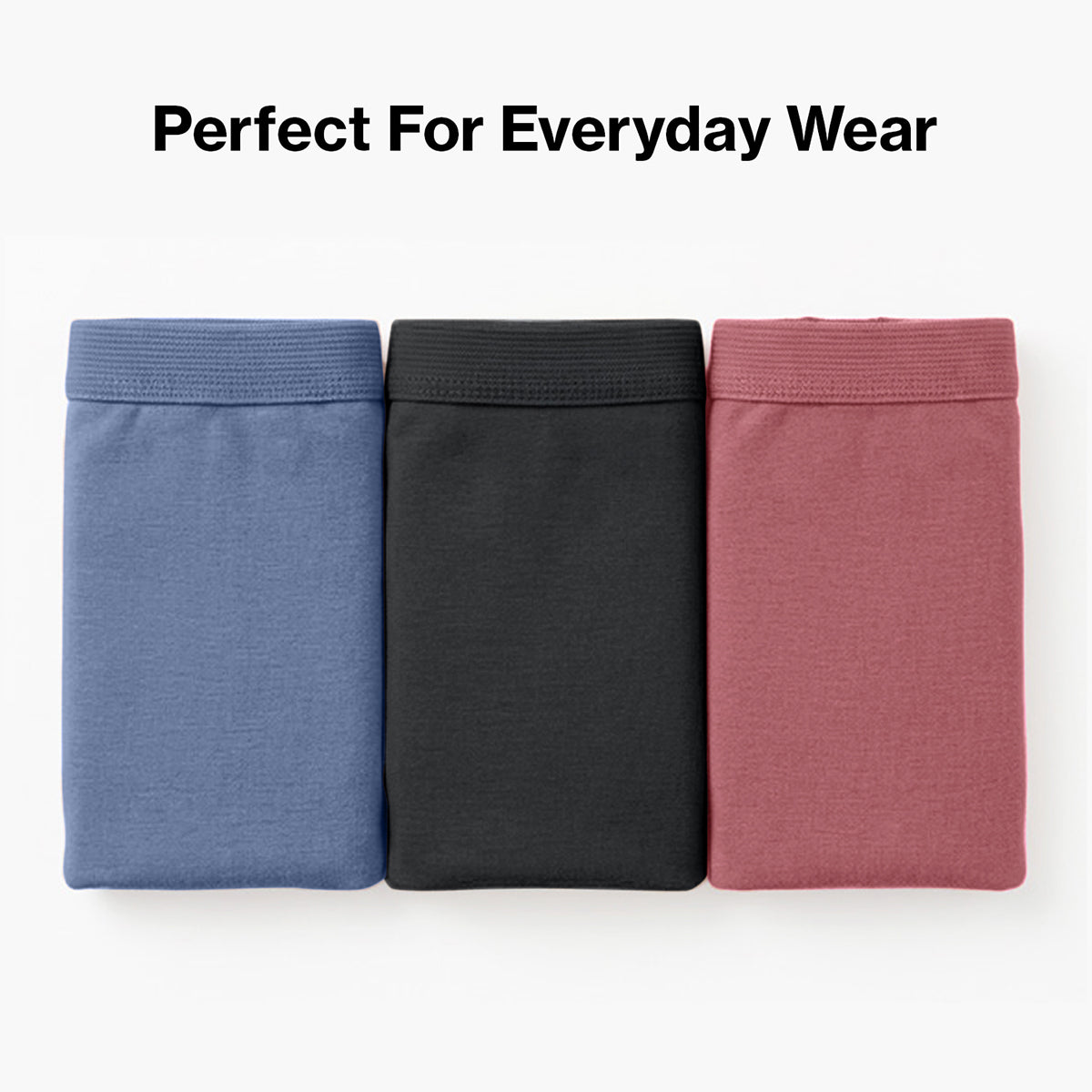 PO3 Mid Rise 100% Cotton Hipster Panty with Inner Elastic NYP451 Lt Blue, Black, W Mauve