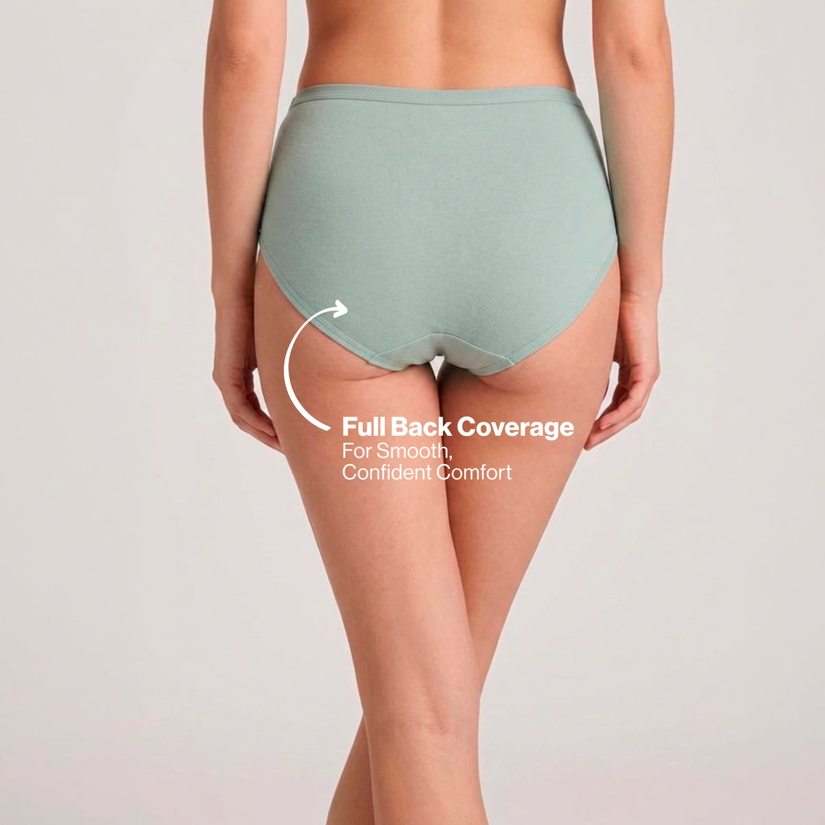 PO3 Mid Rise 100% Cotton Hipster Panty with Inner Elastic - NYP451 Blush,D Lavender,S Mint