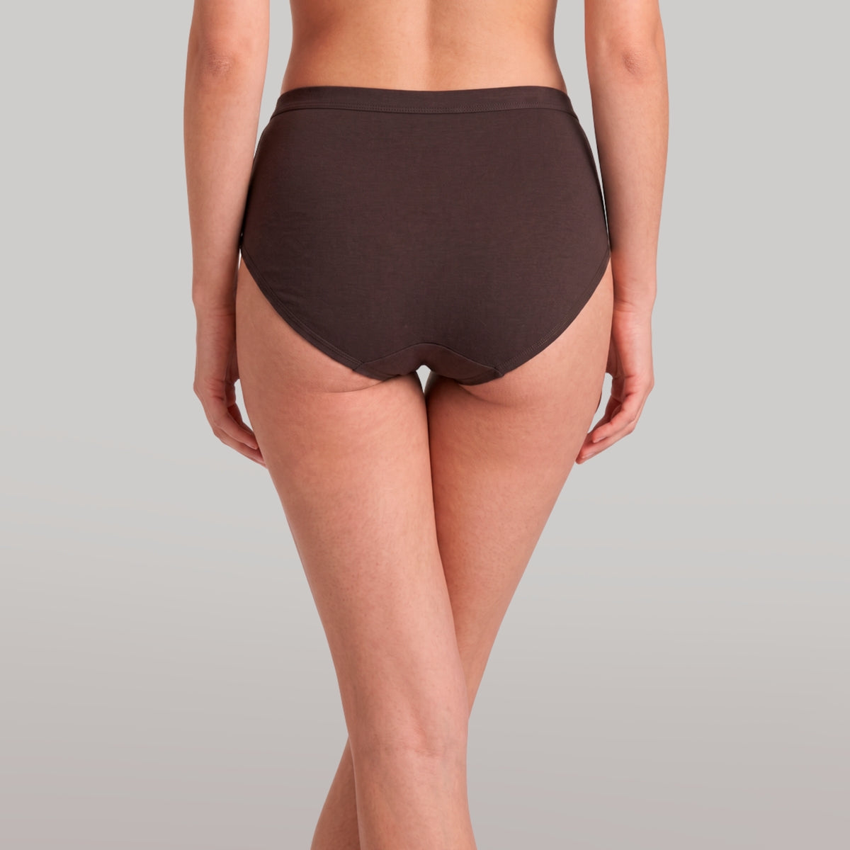 PO3 Mid Rise 100% Cotton Hipster Panty with Inner Elastic - NYP451 Rust,D Grape,Brown