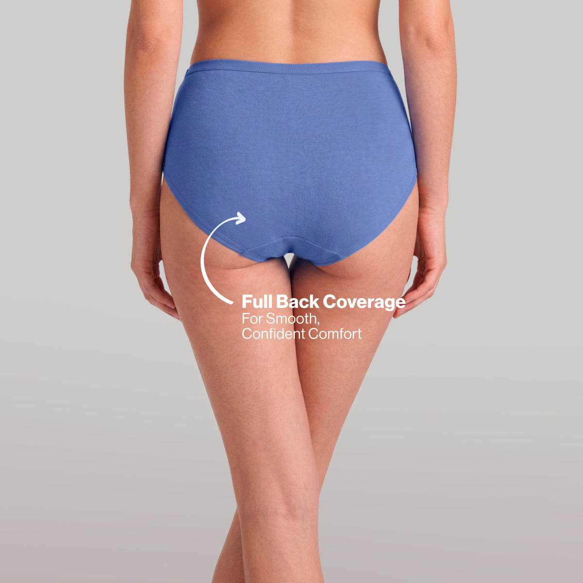 PO3 Mid Rise 100% Cotton Hipster Panty with Inner Elastic - NYP451 W.Blue,Black,Hot Pink