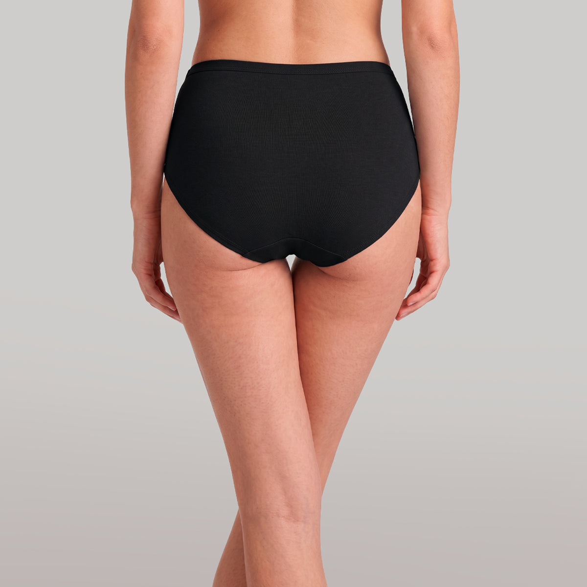 PO3 Mid Rise 100% Cotton Hipster Panty with Inner Elastic - NYP451 W.Blue,Black,Hot Pink