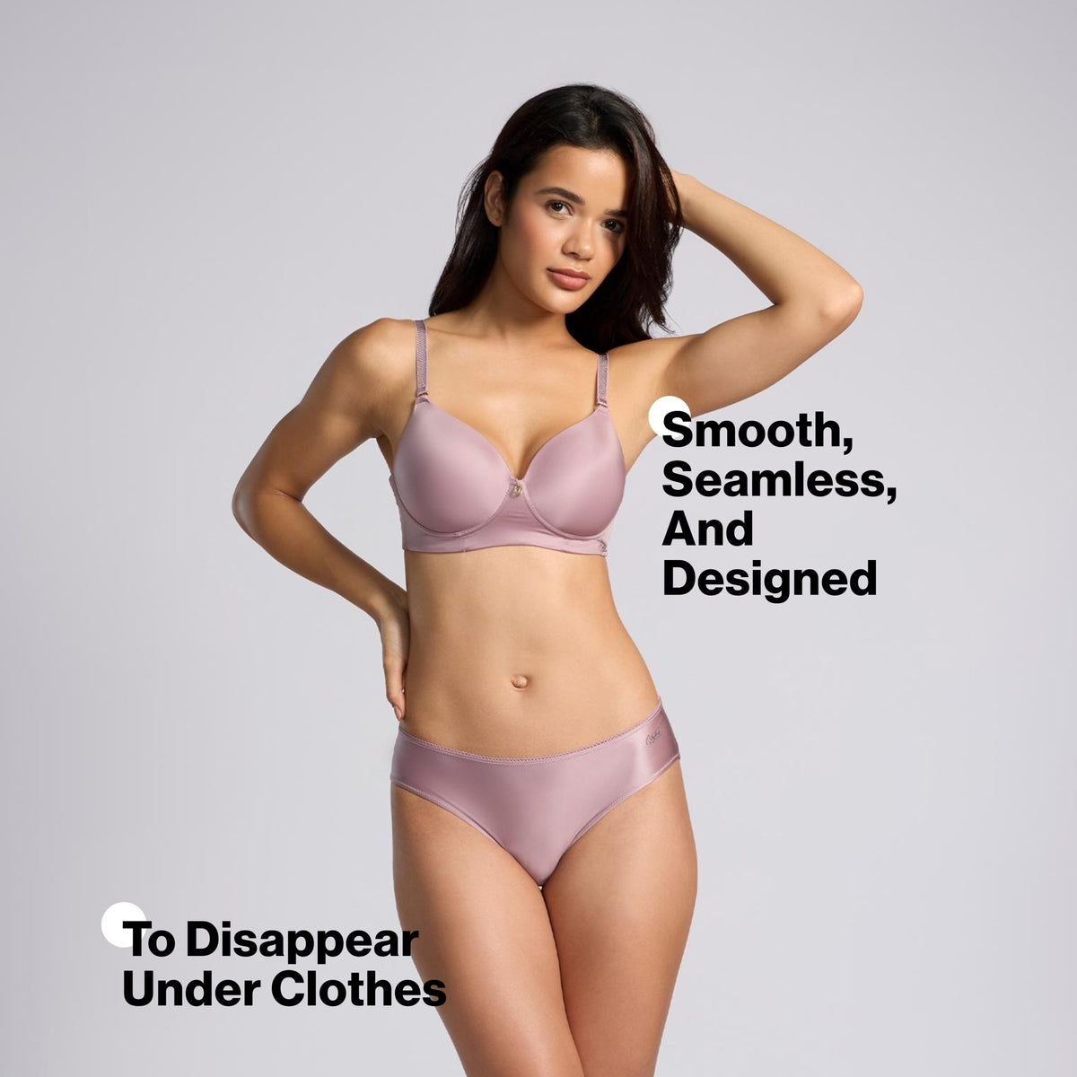 Nykd by Nykaa Ultimate 24/7 Luxe Satin Hipster Panty Cotton Gusset NYP459 Lavender
