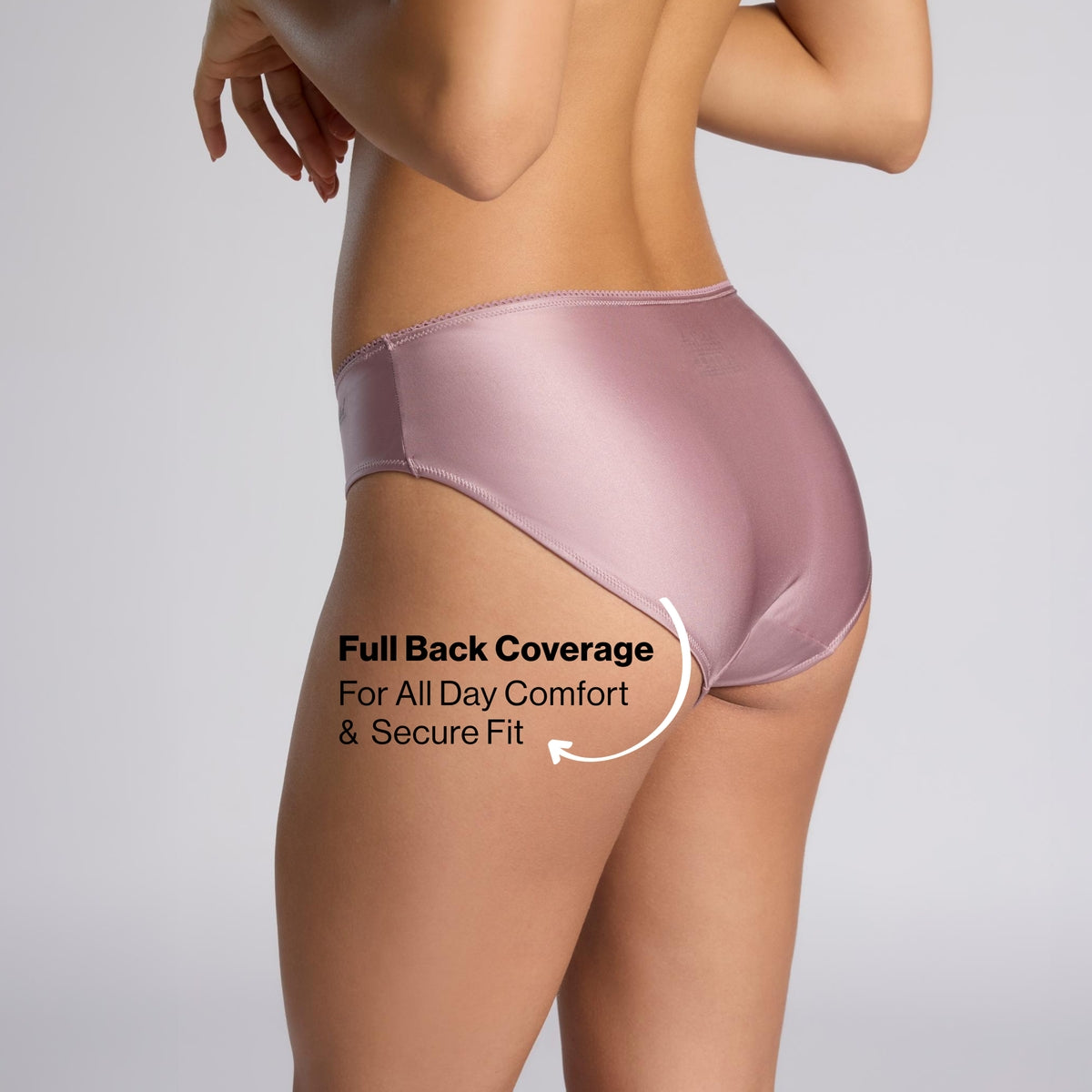 Nykd by Nykaa Ultimate 24/7 Luxe Satin Hipster Panty Cotton Gusset NYP459 Lavender