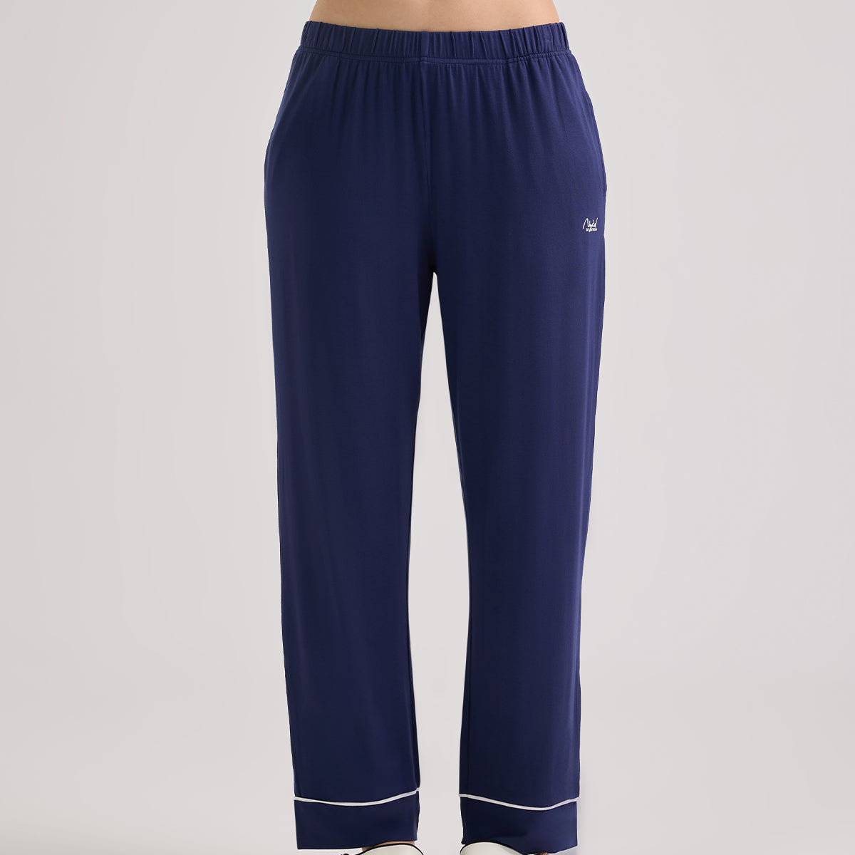 Sumptuously Soft Modal Button-Down Pajama Set of 2-NYS001-Navy