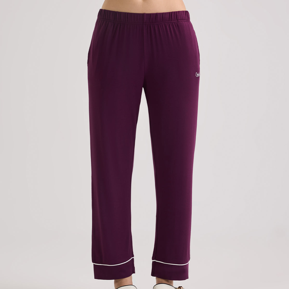 Modal Pajama Set of 2 in a Sumptuously Soft Modal Button-Down style-NYS001-Potent Purple
