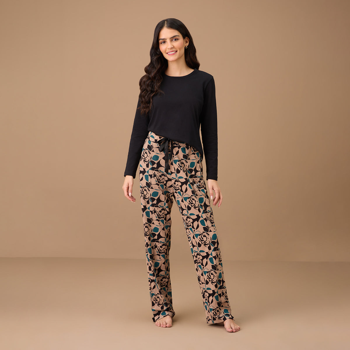 Modal Sleep Pajama - NYS126 - Black Print