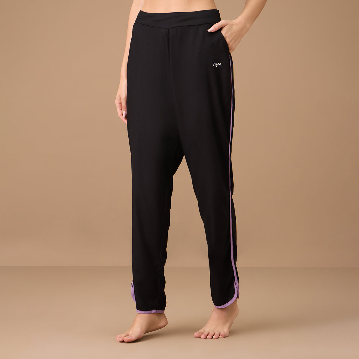 Nykd By Nykaa Rayon Sleep Pajama - NYS130 - Black