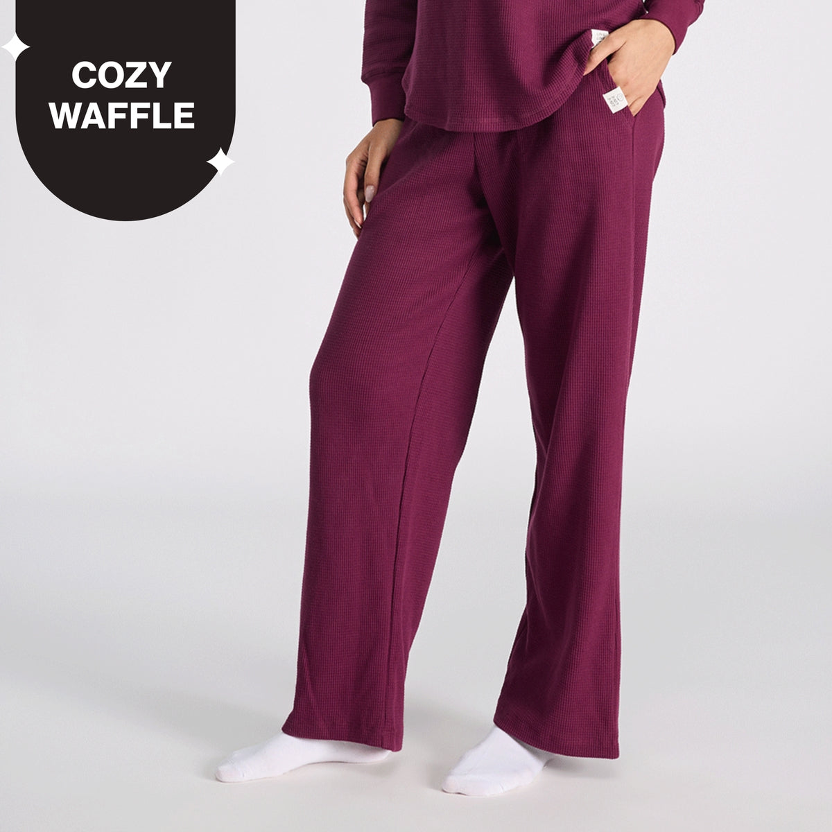 Nykd By Nykaa Waffle Lounge Pyjamas In Relaxed Fit Nys501 Wine