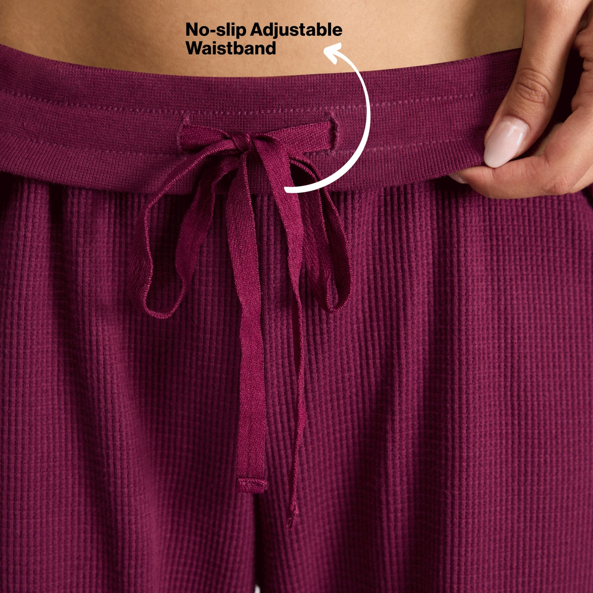 Nykd By Nykaa Waffle Lounge Pyjamas In Relaxed Fit Nys501 Wine