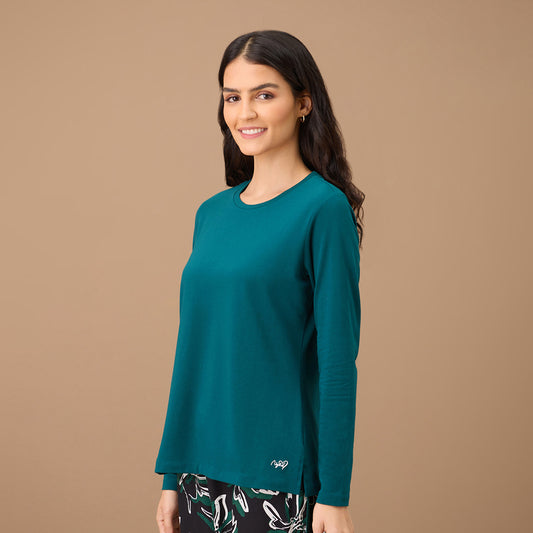 Nykd By Nykaa Essential Long Sleeve Tee - NYS807 - Green