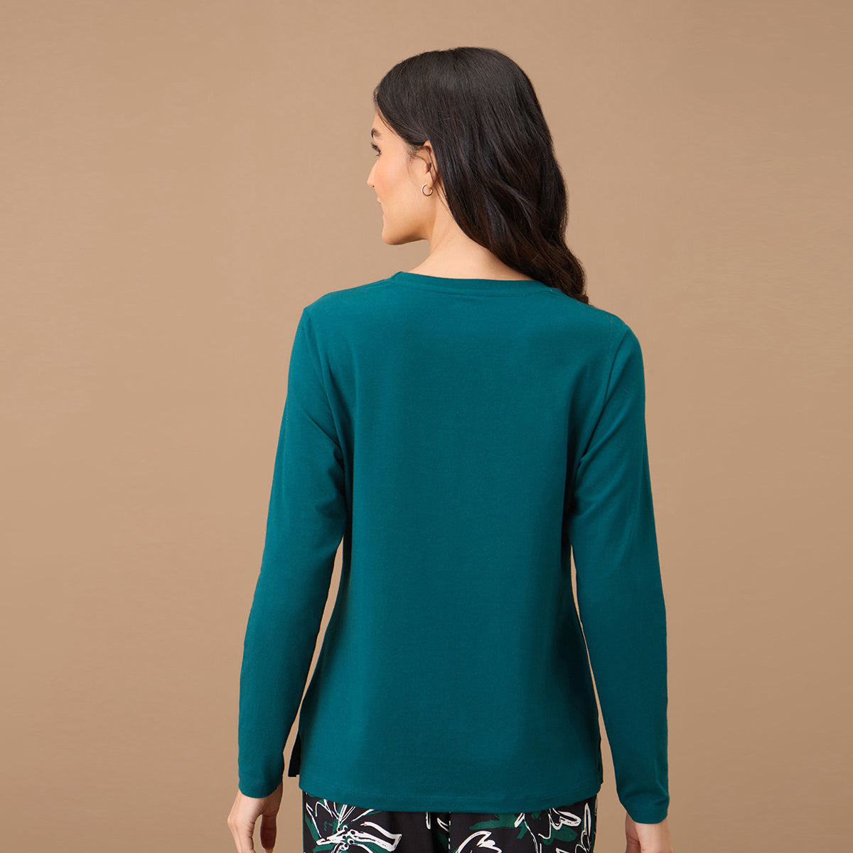 Essential Cotton Tee in Long Sleeves - NYS807 - Green