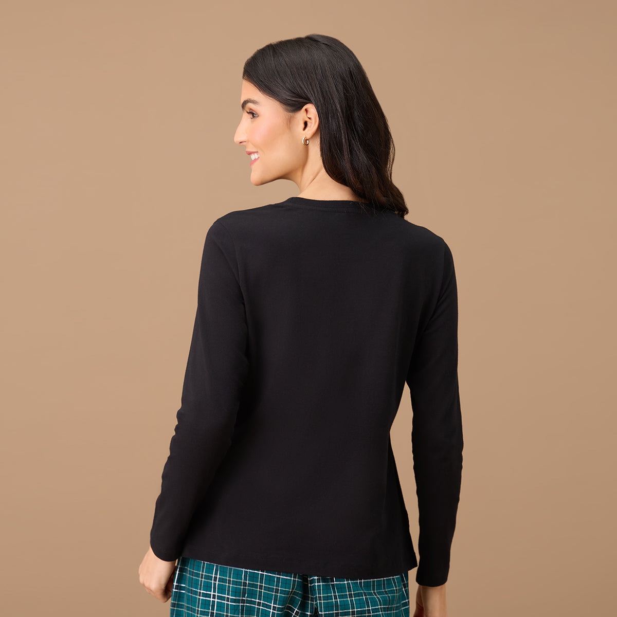Nykd By Nykaa Essential Long Sleeve Tee - NYS807 - Jet Black