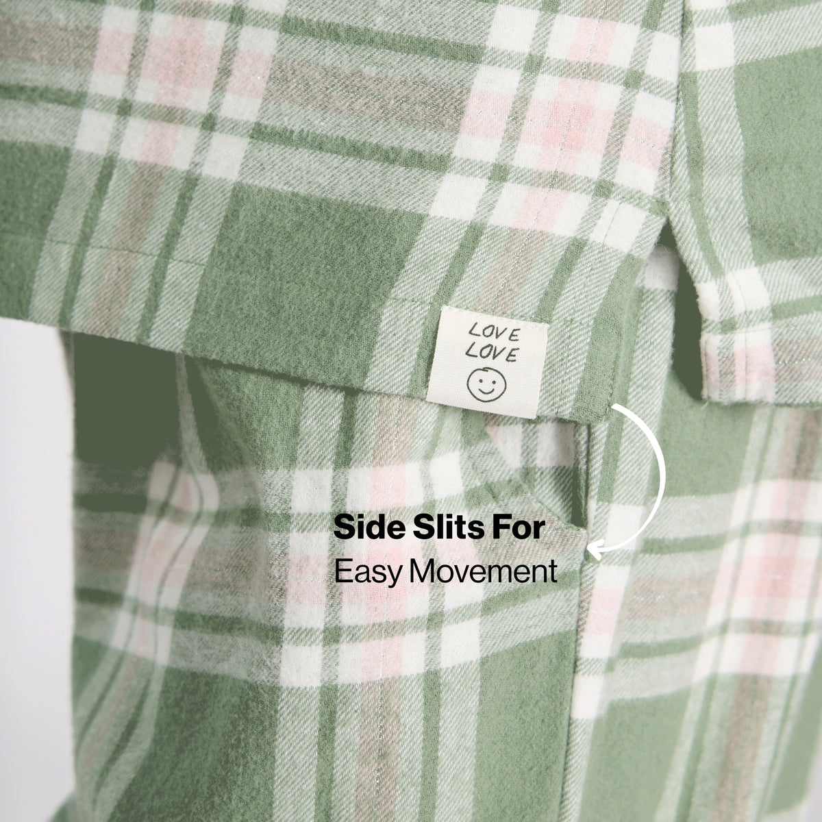 Nykd By Nykaa Cozy Brushed Cotton Button Down Pyjama Set of 2 In Relaxed Fit Nys902 Green & Pink