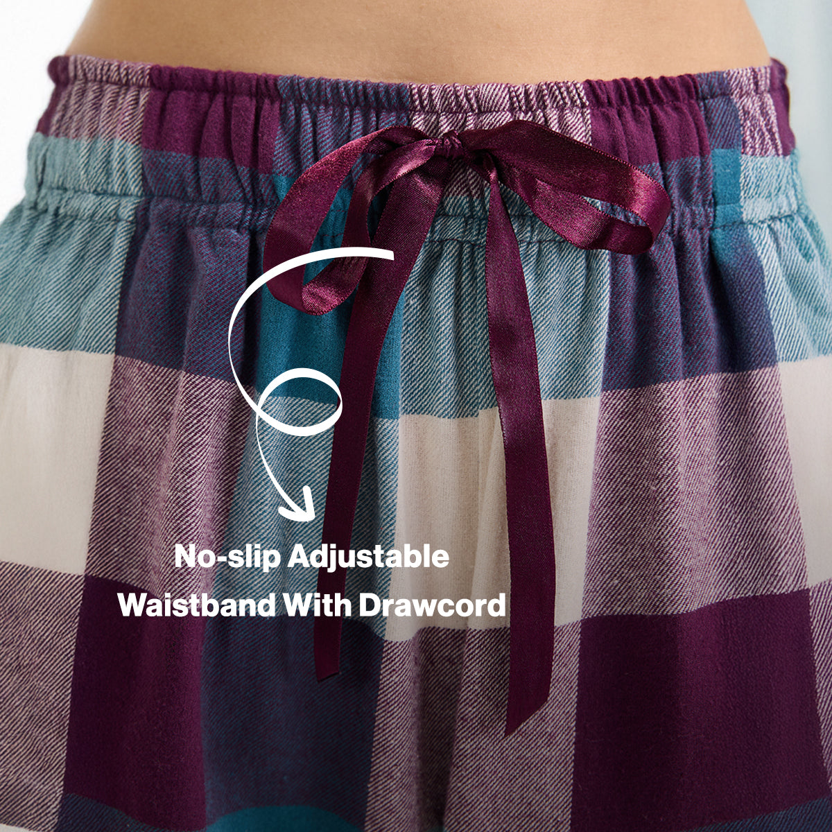 NYKD by Nykaa cozy brushed cotton pajama set of 2-relaxed fit night suit NYS902-Grape & Blue