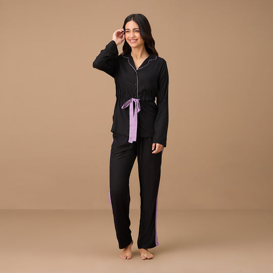Nykd By Nykaa Style Me Up Rayon Set - NYS904 - Black