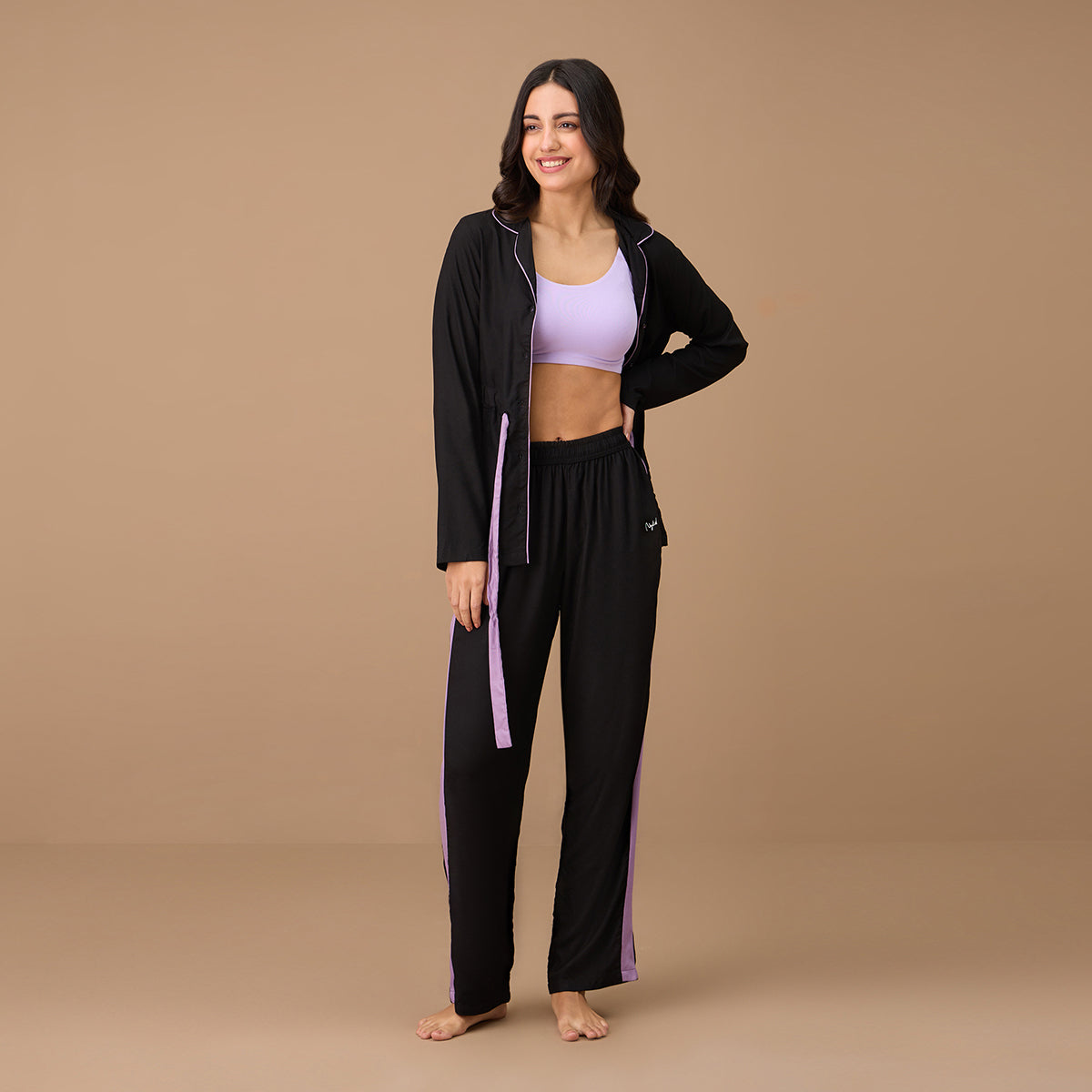 Nykd By Nykaa Style Me Up Rayon Set - NYS904 - Black
