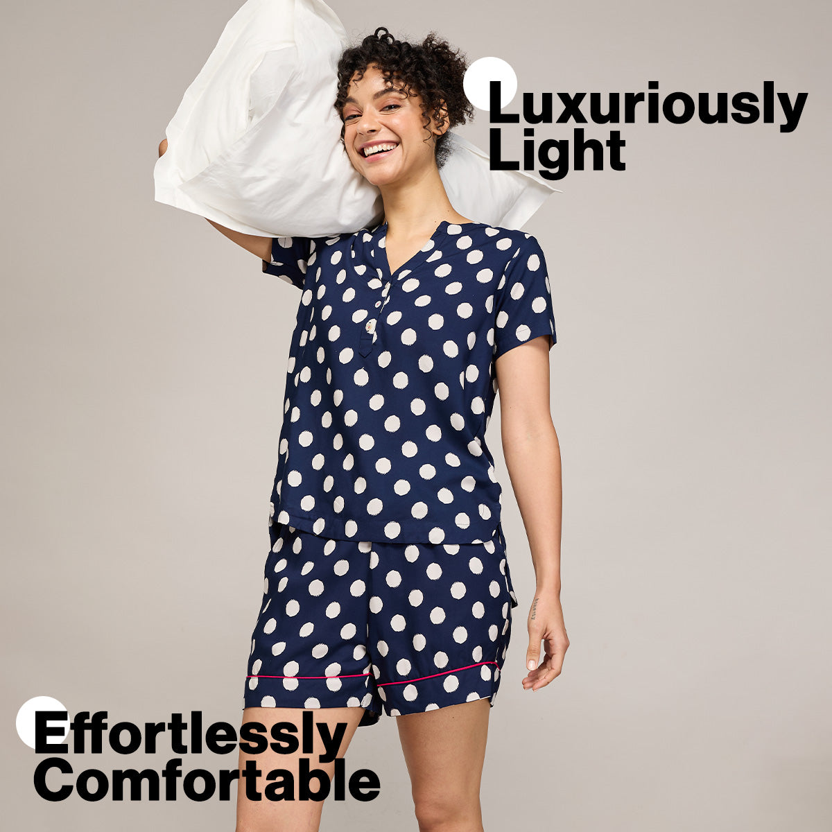 NYKD BY NYKAA BREEZY RAYON SHORTS WITH ELASTICATED WAIST & POCKETS NYS908 NAVY BLUE