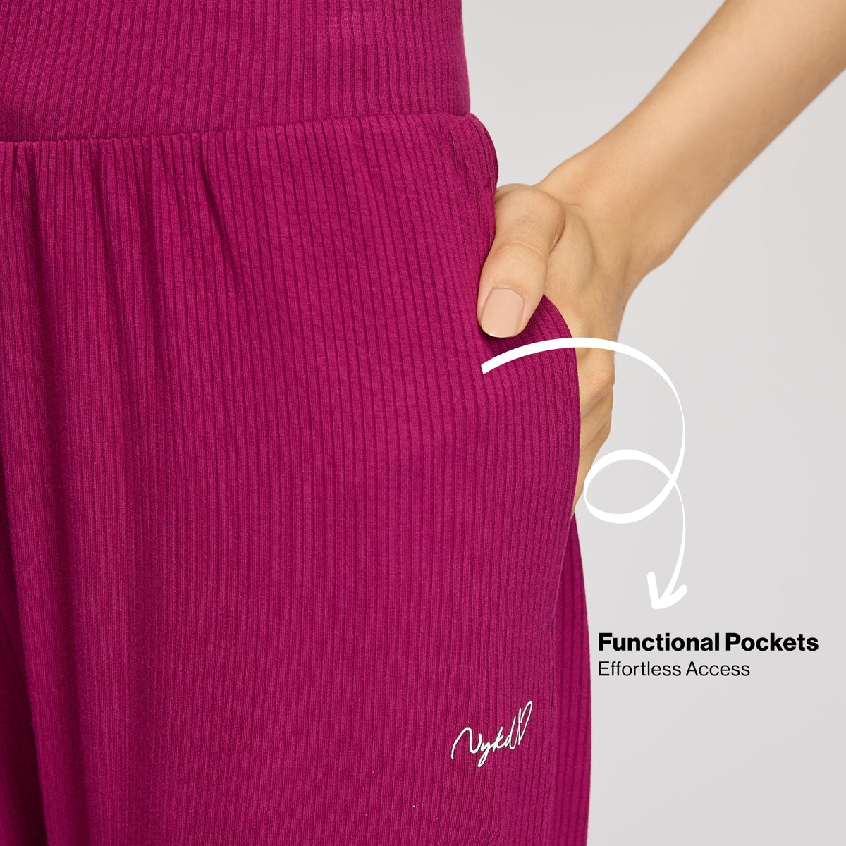 Rib Lounge Pajamas in Super Soft & Comfy Viscose Stretch-NYS909-Wine