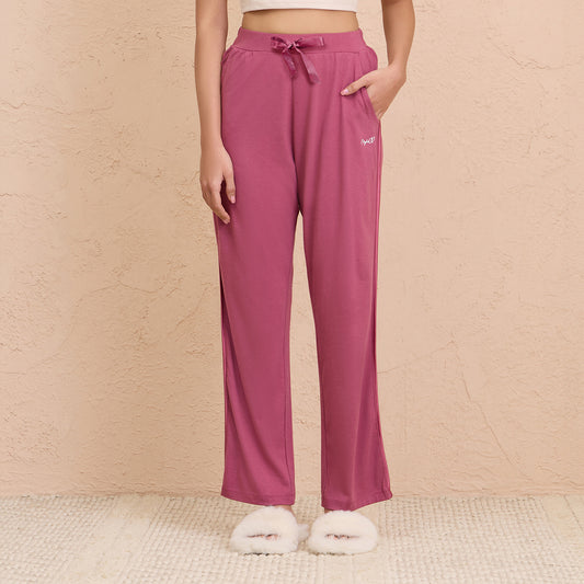 Cotton-Modal Pajamas in Super comfy Relaxed Fit - NYS911-Grape