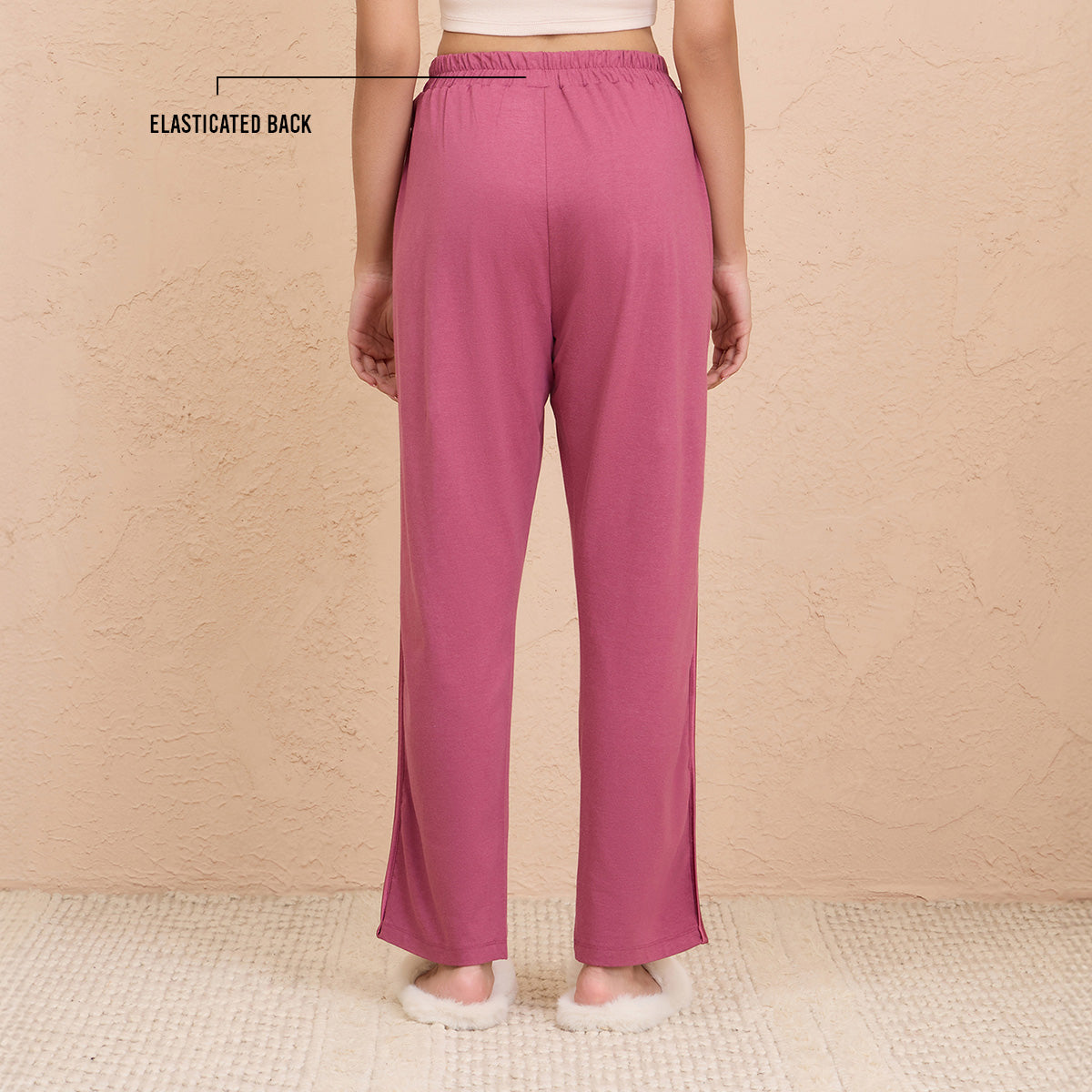 Nykd By Nykaa Sleep Essential Super Comfy Cotton-Modal Pajama-NYS911-Grape