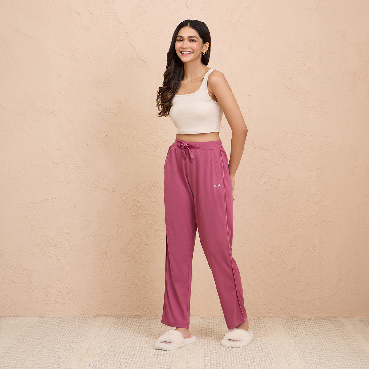 Cotton-Modal Pajamas in Super comfy Relaxed Fit - NYS911-Grape