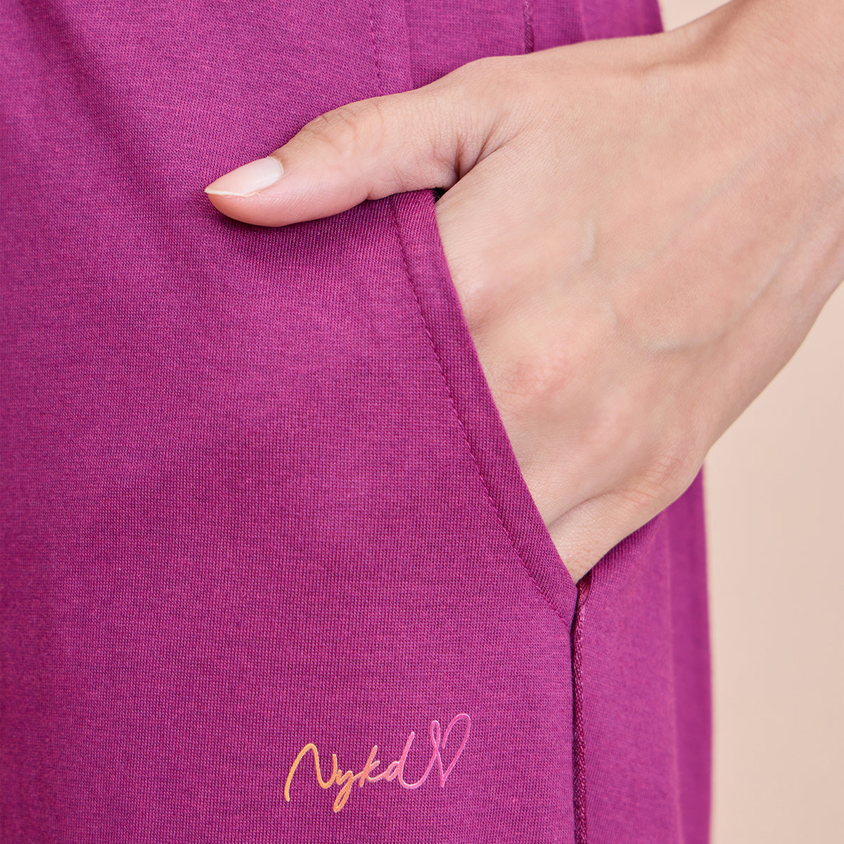 Cotton Modal Pajamas in Comfy Relaxed Fit - NYS911-Wine