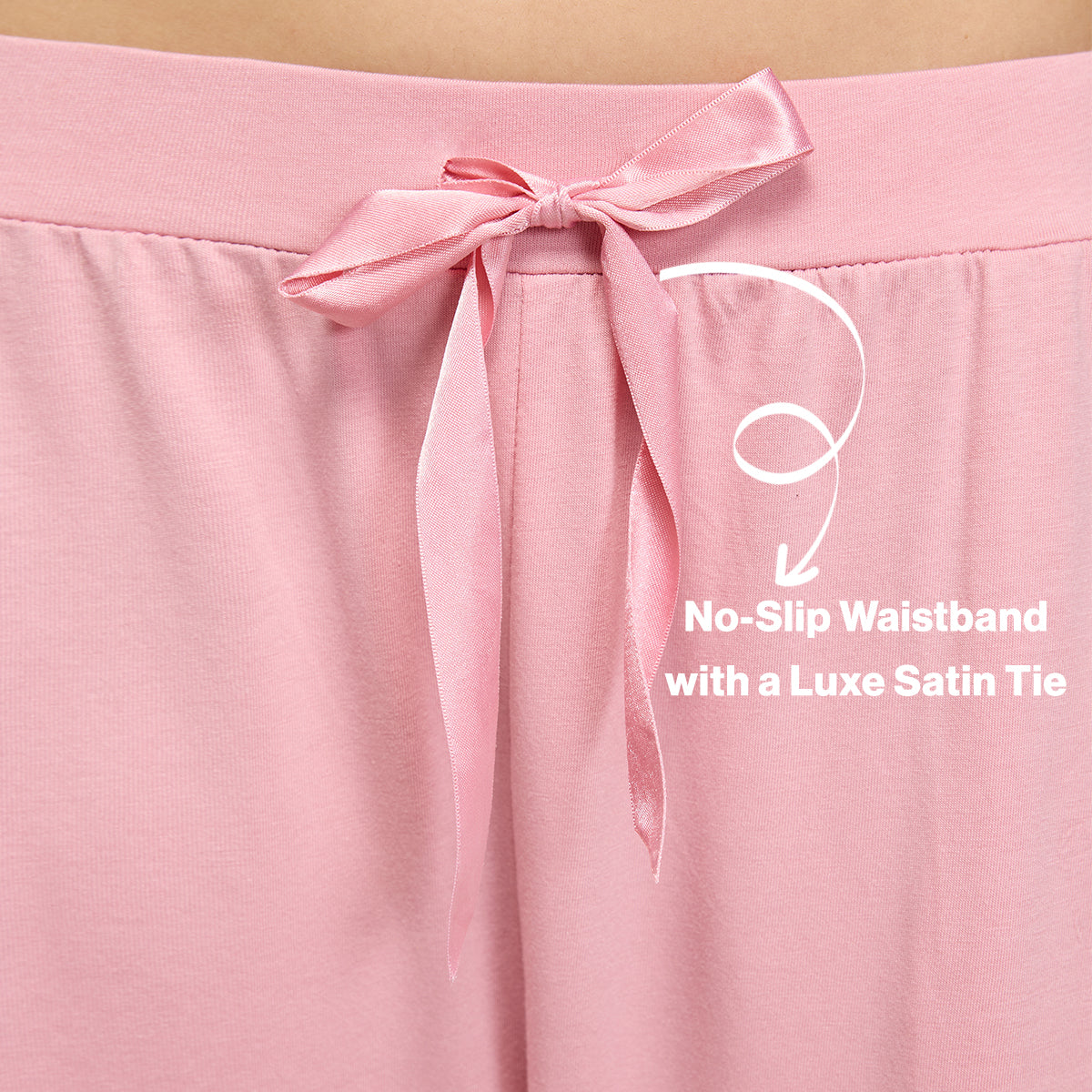 NYKD BY NYKAA BUTTERY SOFT MODAL COTTON PYJAMA WITH CLEAN ELASTICATED WAIST & POCKETS NYS911 PINK