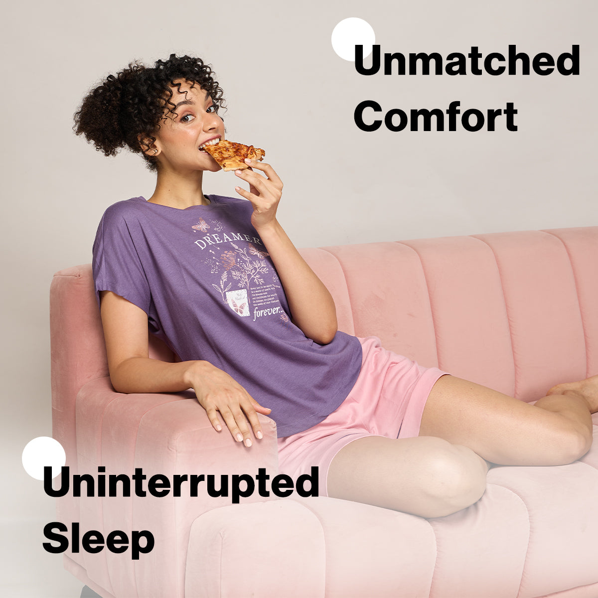 NYKD BY NYKAA BUTTERY SOFT MODAL COTTON SHORTS WITH CLEAN ELASTICATED WAIST & POCKETS NYS912 PINK