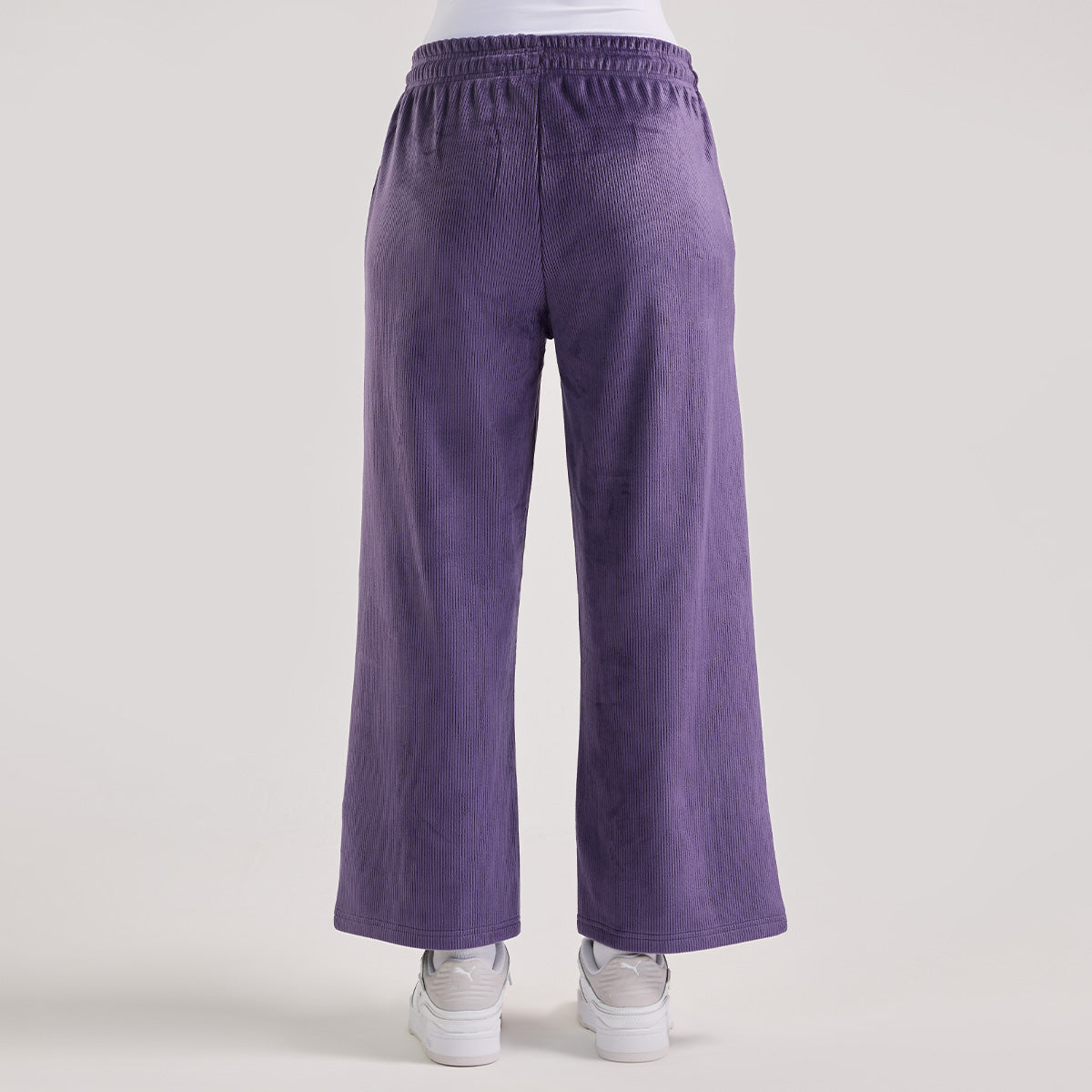 Nykd by Nykaa Velour Hug Lounge Pants for Women–Super Soft Pajamas NYS919-Purple