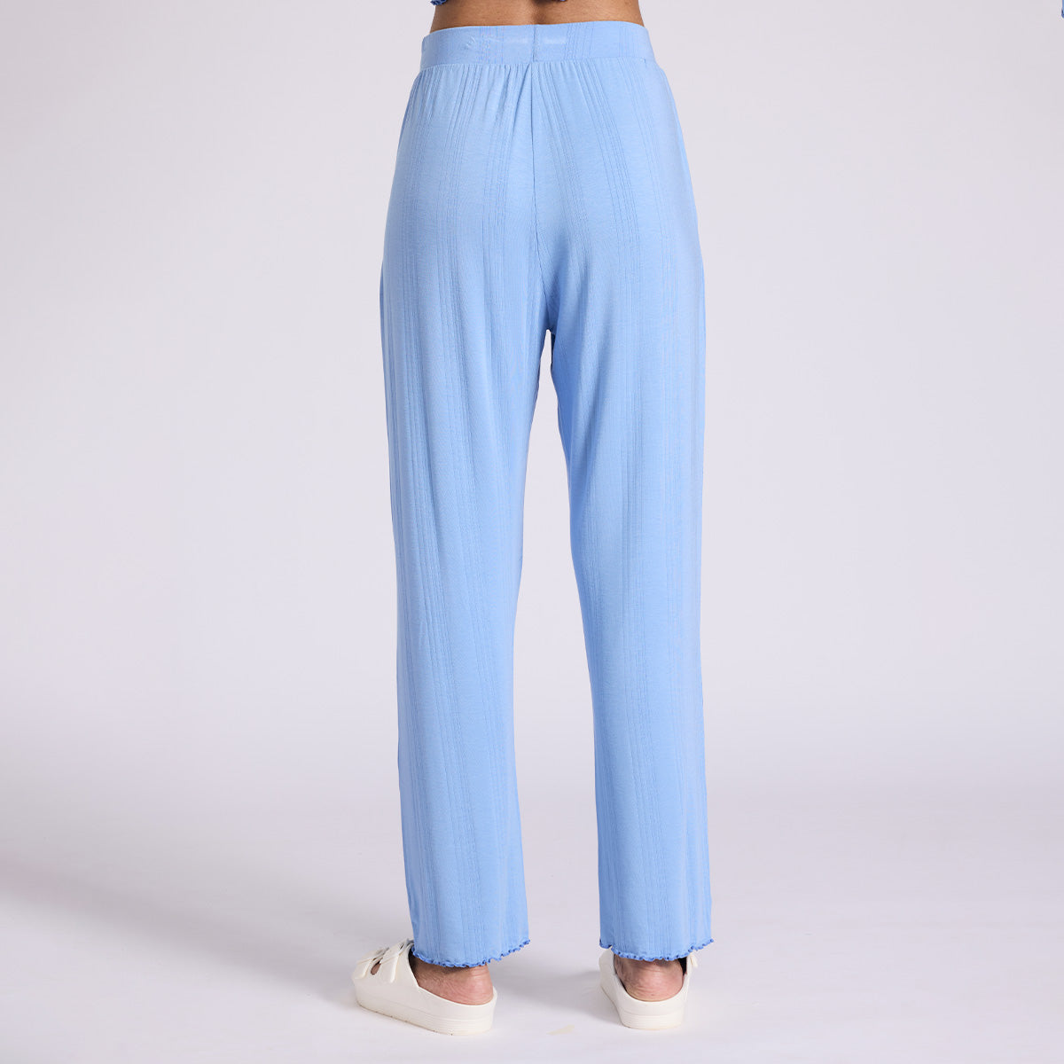 Nykd By Nykaa Sumptuously Soft Modal Pointelle Textured Pyjamas Nys925 Blue