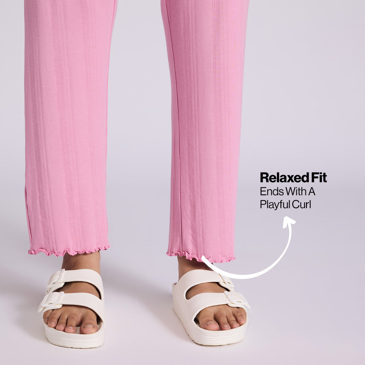 Nykd By Nykaa Sumptuously Soft Modal Pointelle Textured Pyjamas Nys925 Pink