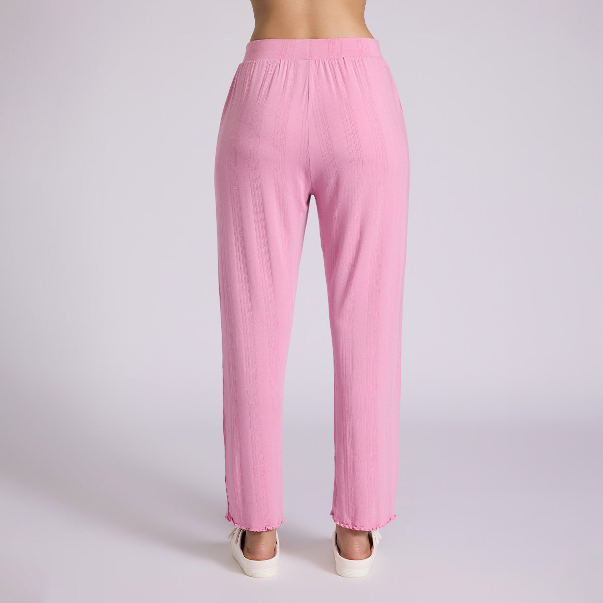 Nykd By Nykaa Sumptuously Soft Modal Pointelle Textured Pyjamas Nys925 Pink