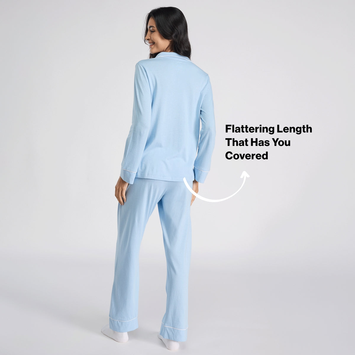 Nykd By Nykaa Buttery Soft Cotton Modal Button-Down Pyjama Set Of 2 NYS926 Blue