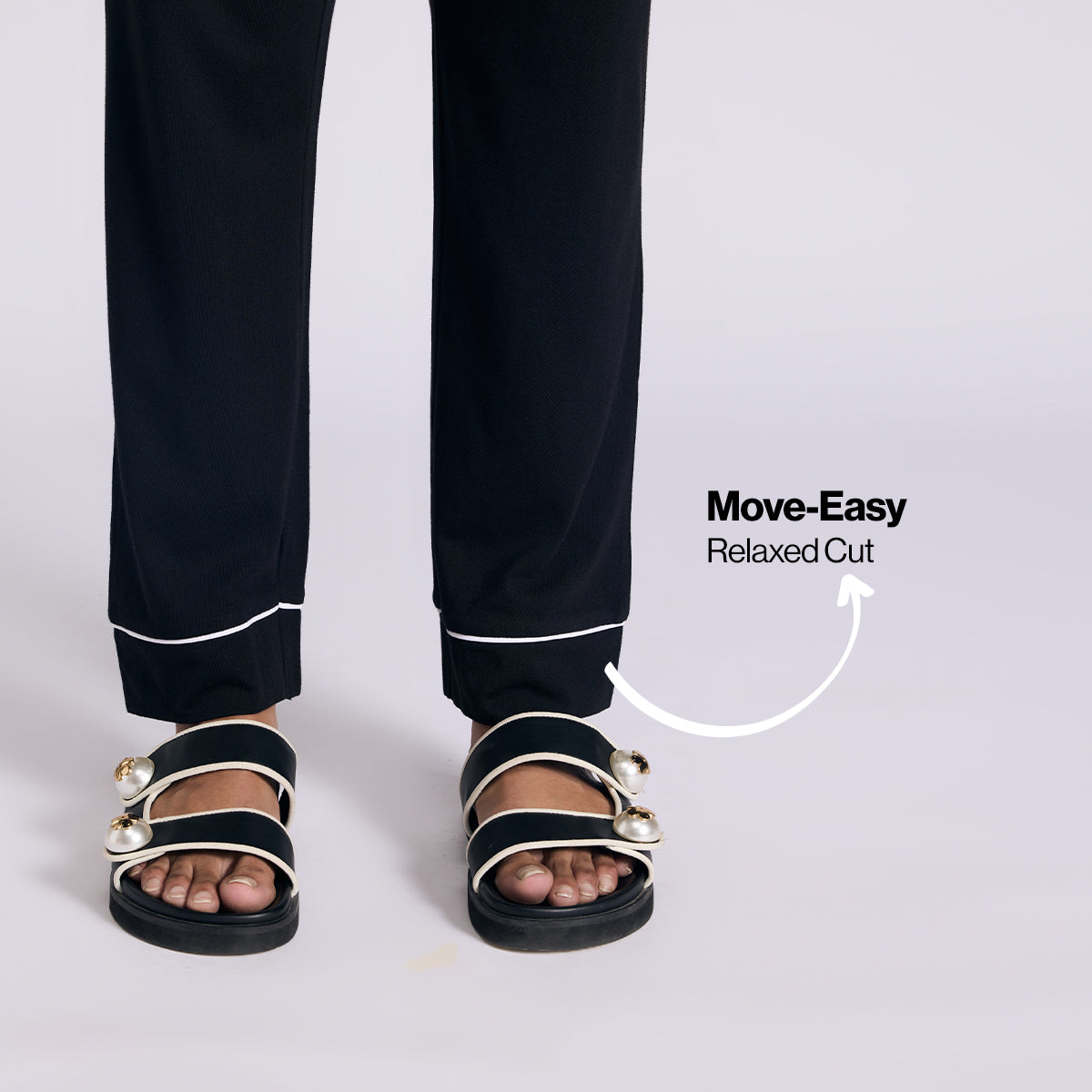 Nykd By Nykaa Buttery Soft Cotton Modal Button-Down Pyjama Set Of 2 Nys926 Black
