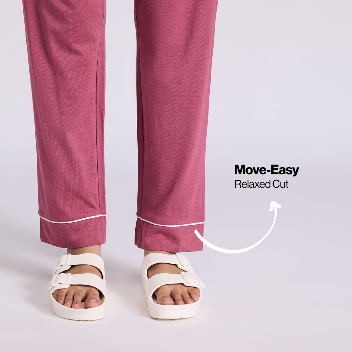 Nykd By Nykaa Buttery Soft Cotton Modal Button-Down Pyjama Set Of 2 Nys926 Dusty Pink