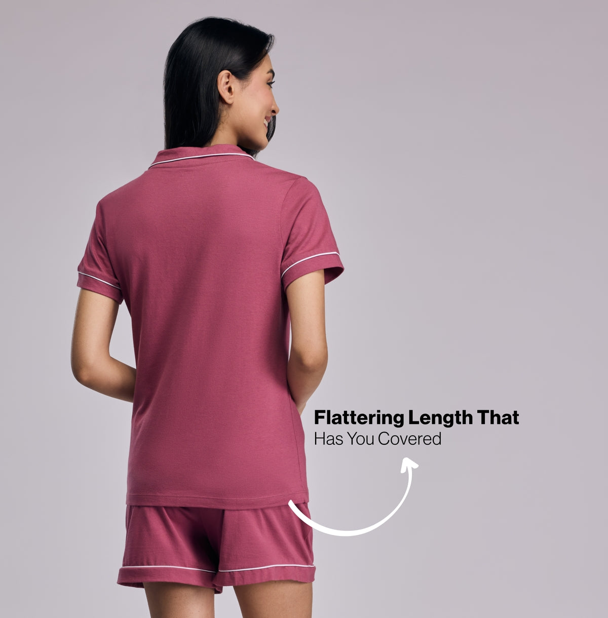 Nykd By Nykaa Buttery Soft Cotton Modal Button-Down Shorts Set Of 2 Nys927 Dusty Pink