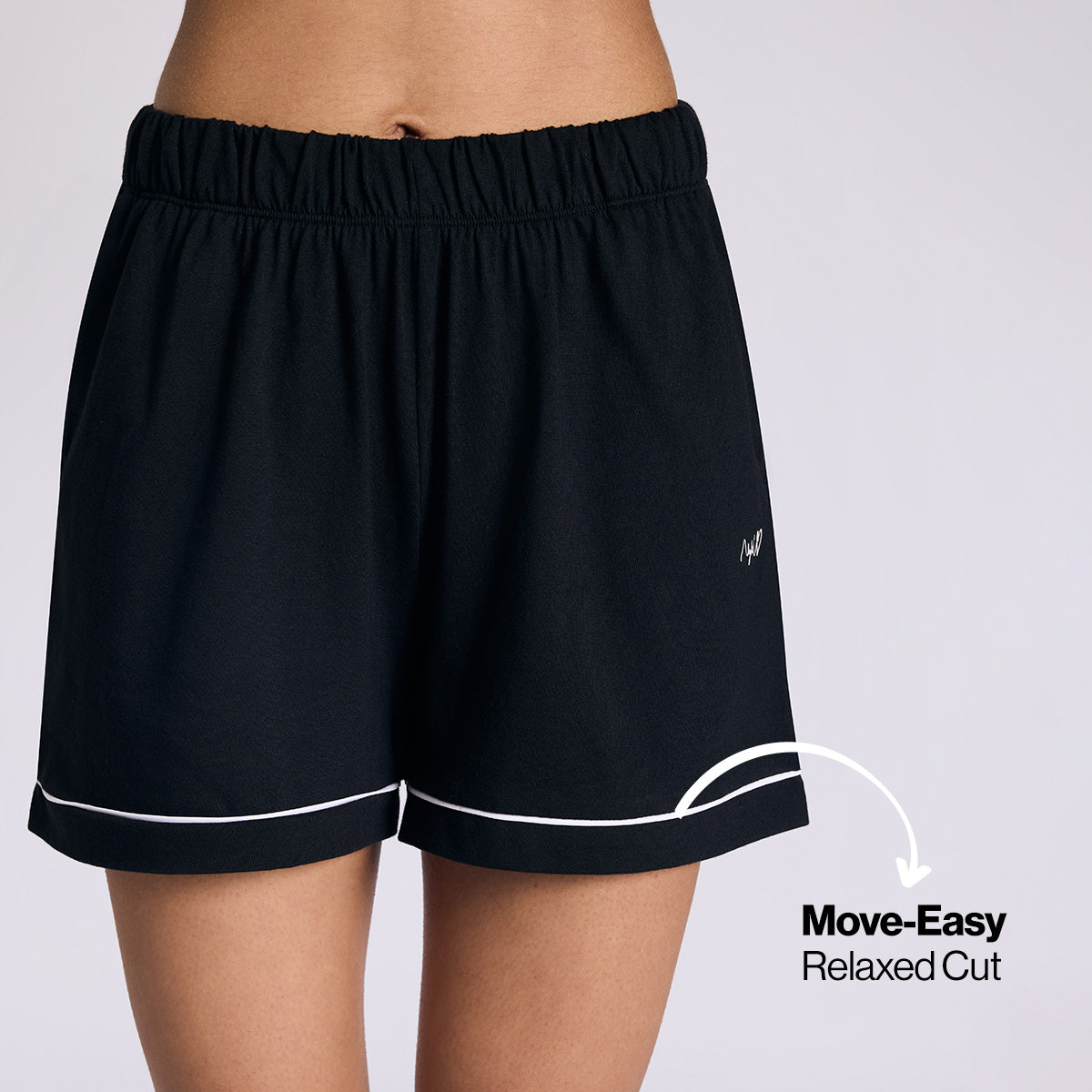 Nykd By Nykaa Buttery Soft Cotton Modal Button-Down Shorts Set Of 2 Nys927 Black