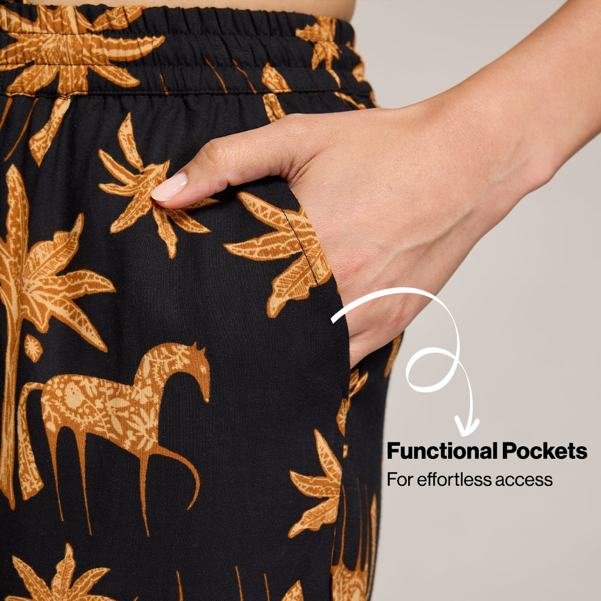 NYKD BY NYKAA BREEZY RAYON SHORTS COORD SET WITH FLATTERING HIGH LOW HEM TOP NYS930 CHARCOAL