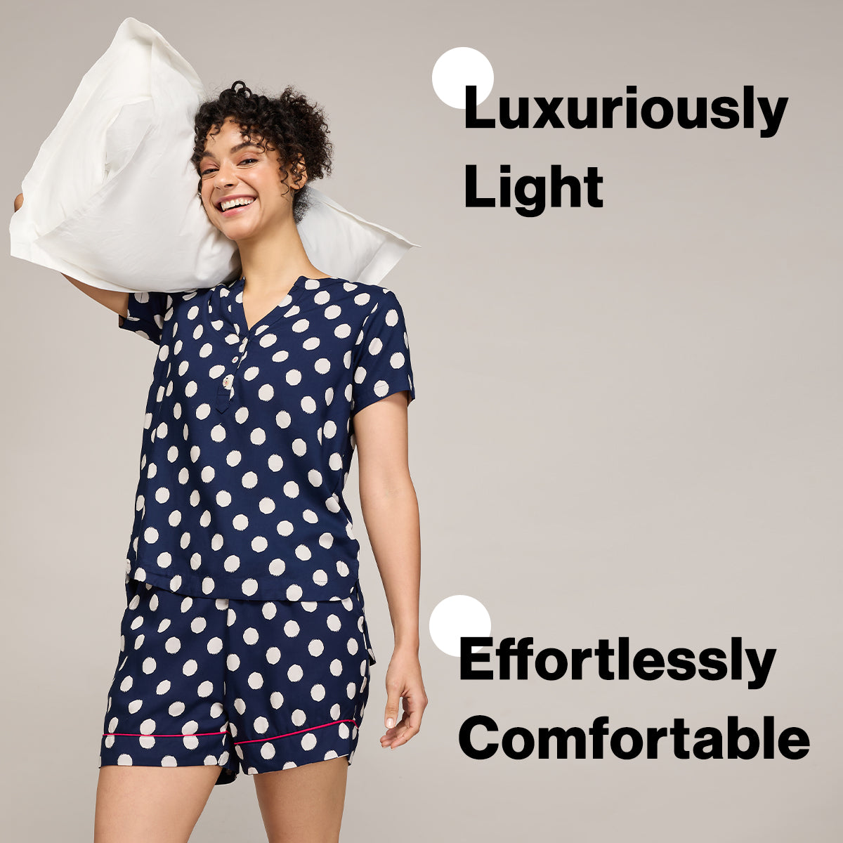 NYKD BY NYKAA BREEZY RAYON SHORTS COORD SET WITH FLATTERING HIGH LOW HEM TOP NYS930 NAVY BLUE