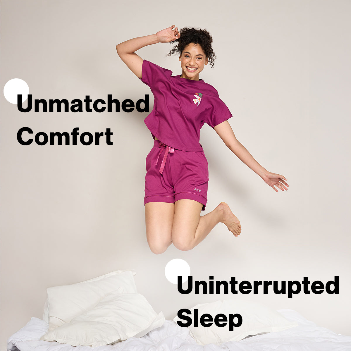 NYKD BY NYKAA BUTTERY SOFT MODAL COTTON GRAPHIC TEE WITH EXTENDED SLEEVES NYS931 Wine