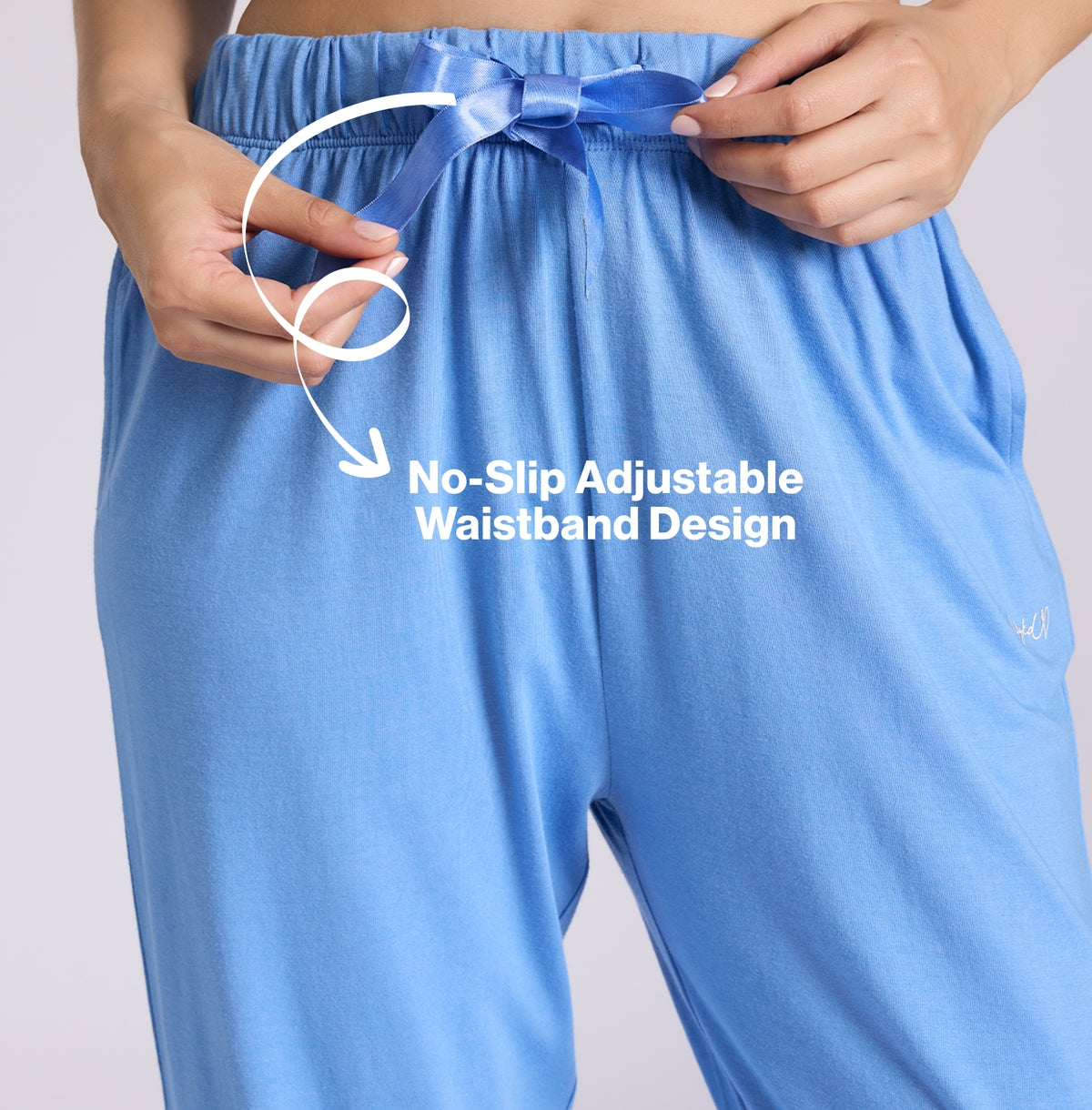 "Nykd by Nykaa Buttery Soft Modal Cotton Pyjama Coord Set of 2 With Round Neck Graphic Tee Nys932 Blue Nautical"