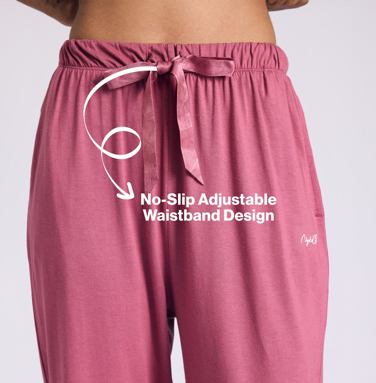 "Nykd by Nykaa Buttery Soft Modal Cotton Pyjama Coord Set of 2 With Round Neck Graphic Tee Nys932 Grape Coffee"
