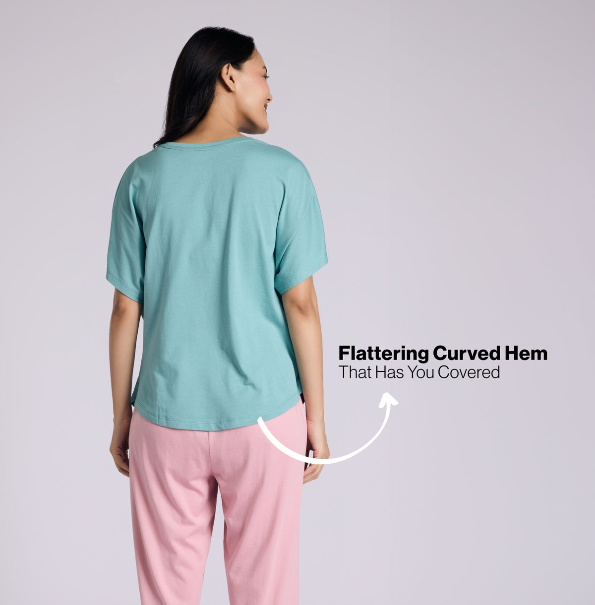 "Nykd by Nykaa Buttery Soft Modal Cotton Pyjama Coord Set of 2 With Round Neck Graphic Tee Nys932 Green Heart"