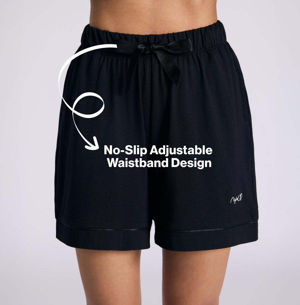 Nykd by Nykaa Buttery Soft Modal Cotton Shorts Coord Set With Round Neck Graphic Tee Nys940 Black Slow