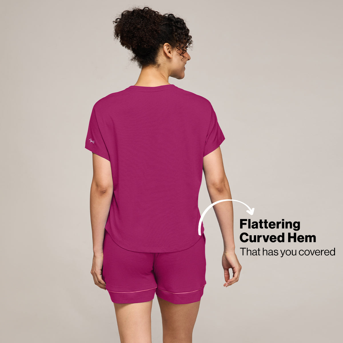 NYKD BY NYKAA BUTTERY SOFT MODAL COTTON SHORTS COORD SET WITH ROUND NECK GRAPHIC TEE NYS940 WINE