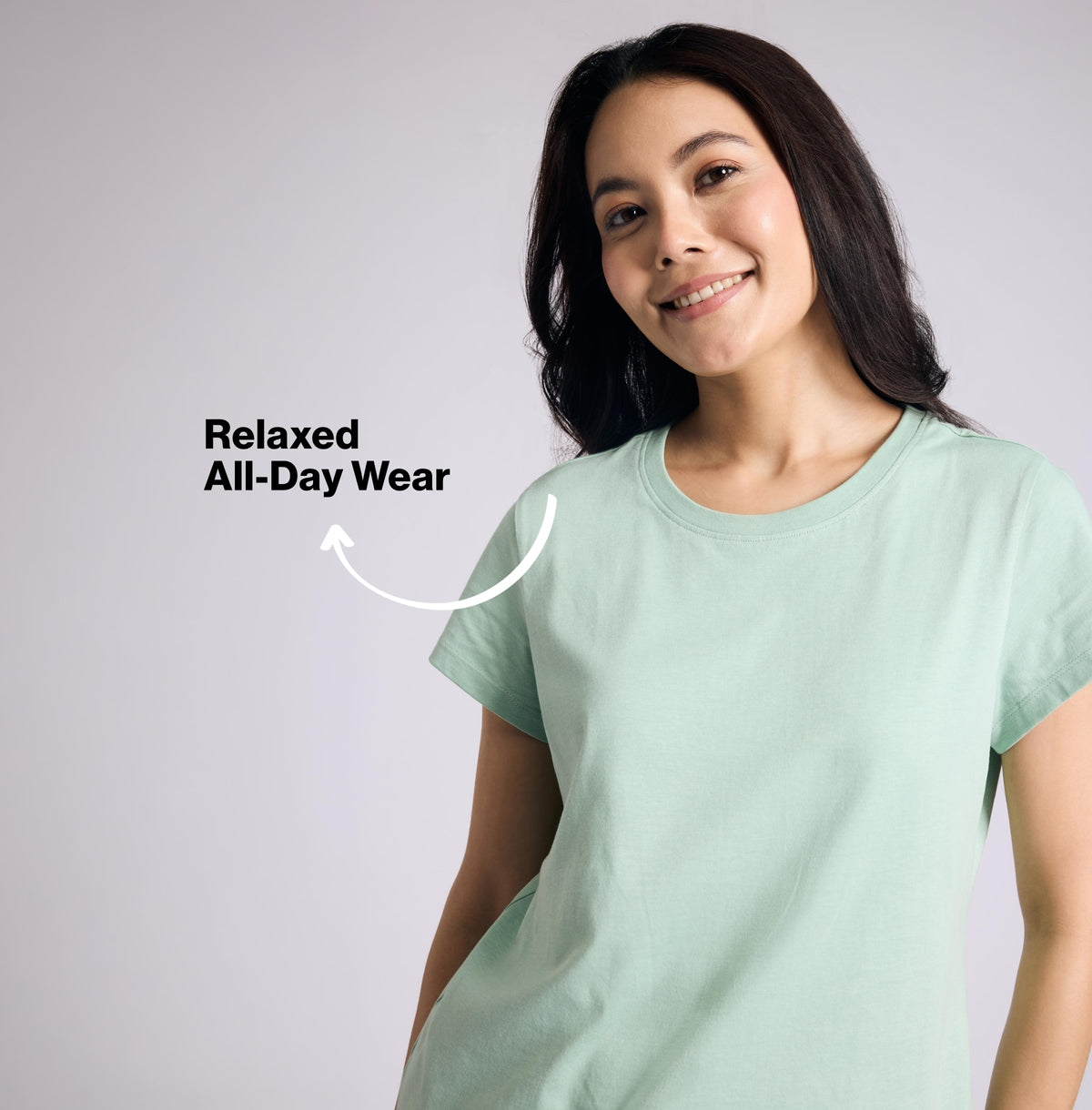 Nykd by Nykaa Essential Cotton Shorts Coord Set With Crew Neck Cotton Knit Tee Nys942 Green Stripe