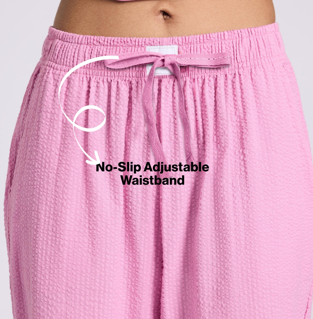 Nykd by Nykaa Essential Cotton Pyjama Coord Set With Crew Neck Cotton Knit Tee Nys943 Pink Seer
