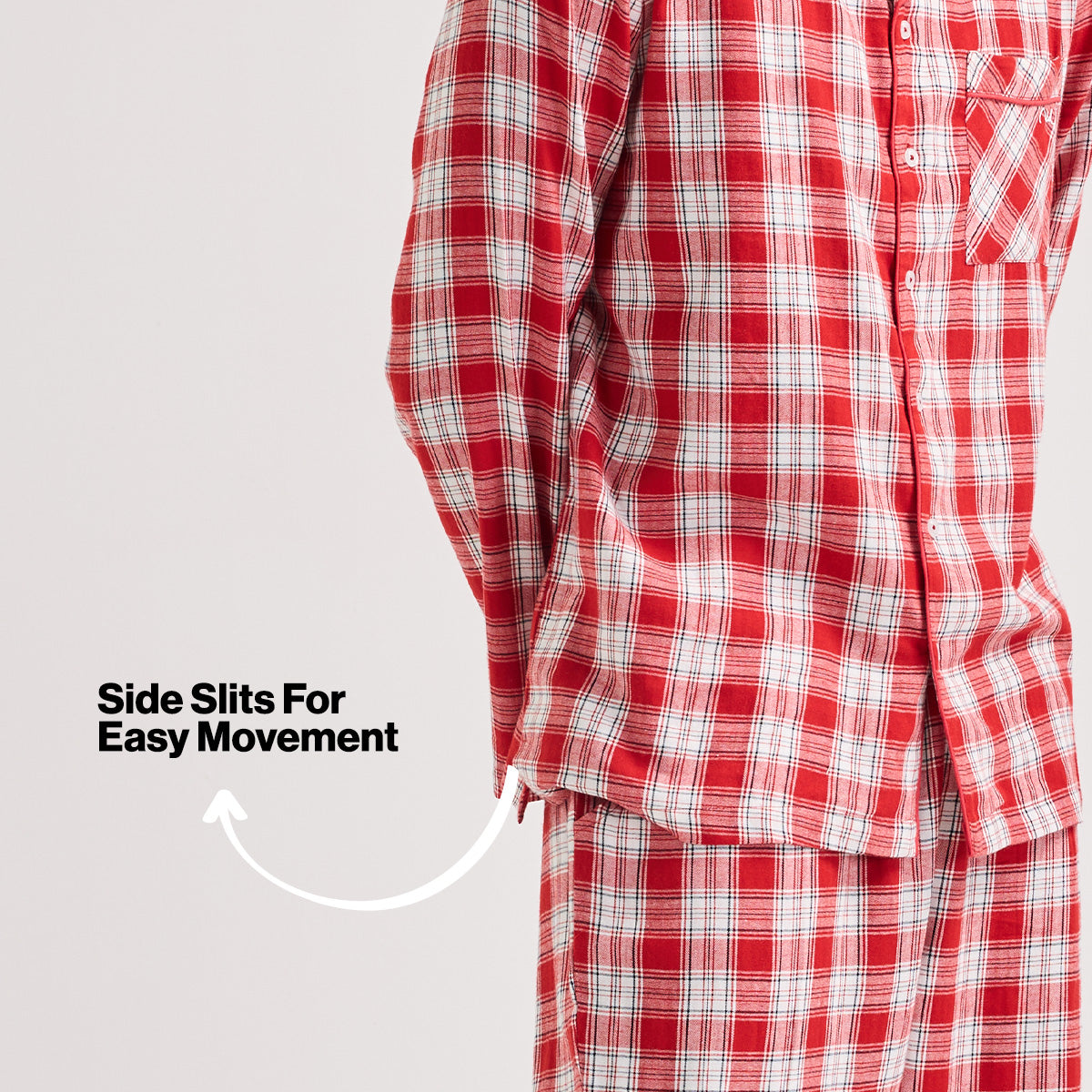 Nykd By Nykaa Holiday Special Matching Twinning FamJam Pyjama Set of 2 for Men in Super Soft Cotton -  NYS950 Red & White