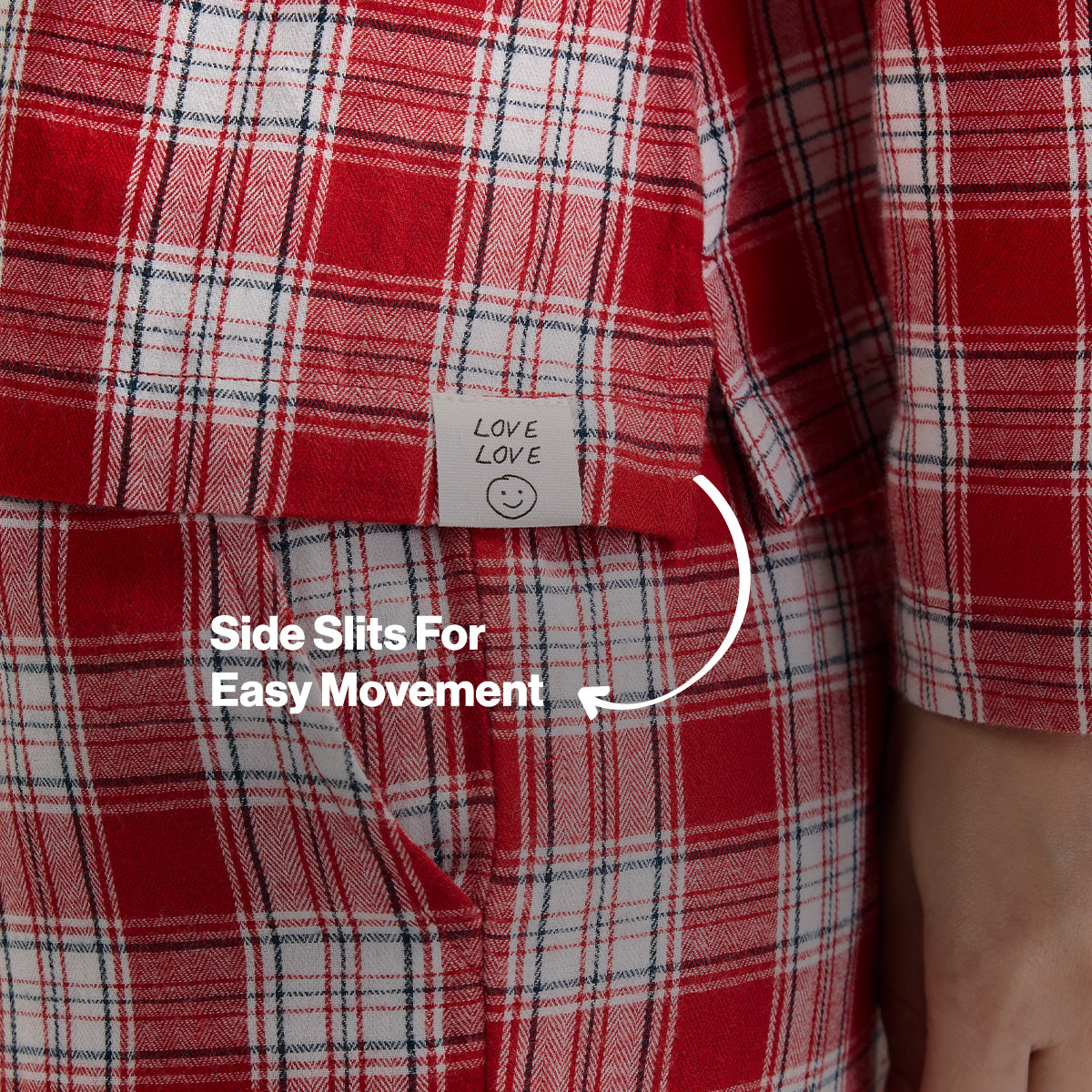 Nykd By Nykaa Holiday Special Matching Twinning FamJam Pyjama Set of 2 for Women NYS951 in Super Soft Cotton - Red & White